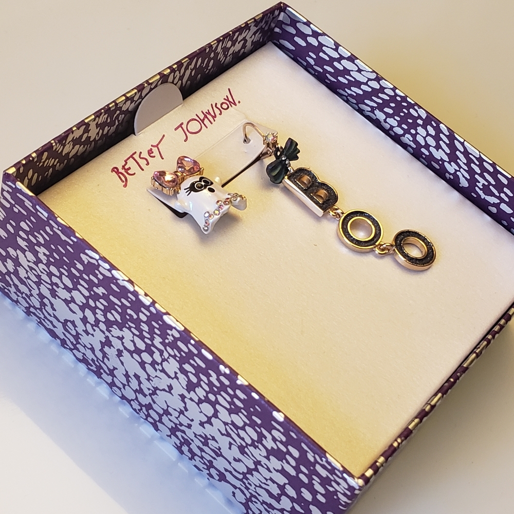 Boo to You Halloween Earrings- NWOT